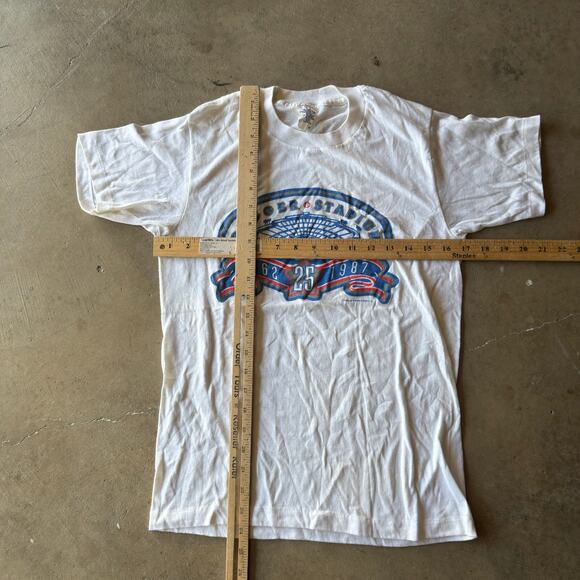 VINTAGE 80S LOS ANGELES DODGERS STADIUM MLB T-SHIRT GRAPHIC SINGLE STICH FITS XS - Picture 5 of 5